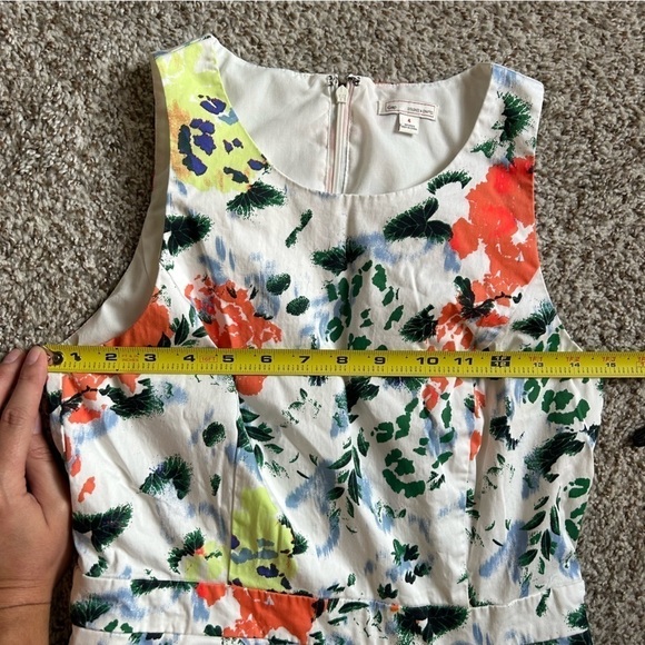 🦋 Gap White Floral Mini Dress Size 4 Casual Formal Summer Spring Easter - Picture 7 of 8